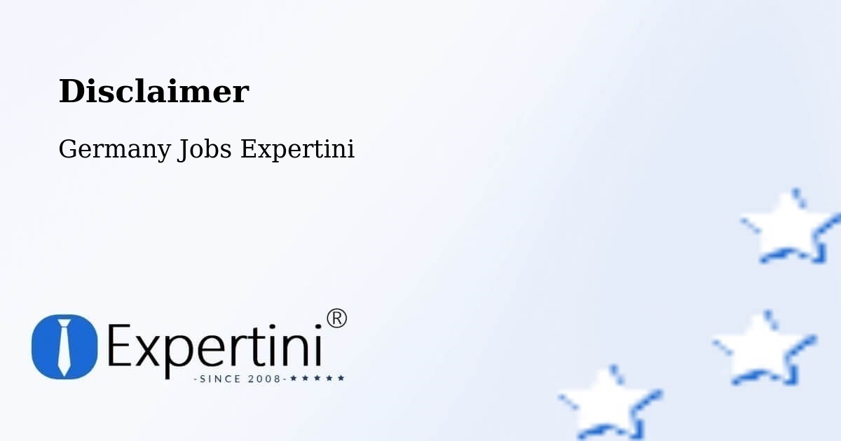 Disclaimer – Heilbronn - Germany Jobs Expertini